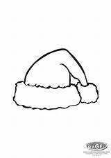 Hat Santa Christmas Clipart Template Printable Coloring Clip Claus Pages Color Outline Pattern Drawing Crafts Merry Hats Use Firefighter Print sketch template