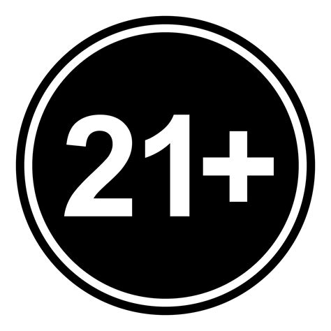 sign  adult  icon symbol  eighteen     twenty