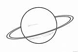 Uranus Planet Saturn sketch template