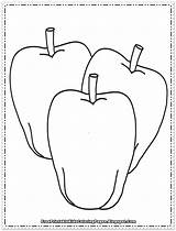 Coloring Pages Apple Printable Fruit Preschool Related Post Comments Red Spongebob Squarepants sketch template