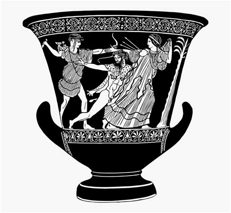 ancient greek vase drawing  transparent clipart clipartkey