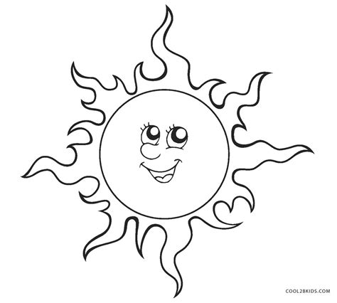 printable sun coloring pages  kids coolbkids