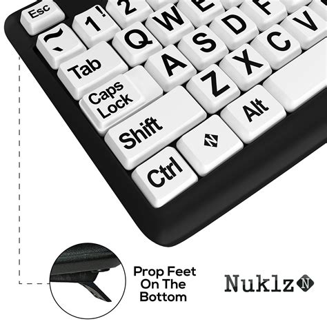 nuklz  large print computer keyboard visually impaired keyboard