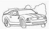 Mustang Coloring Pages Printable Ford Car Kids Cars Race sketch template