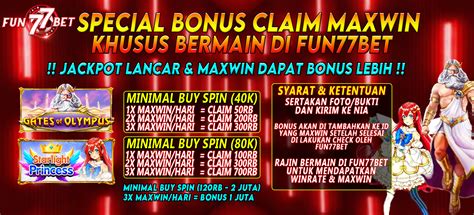 special bonus claim maxwin funbet
