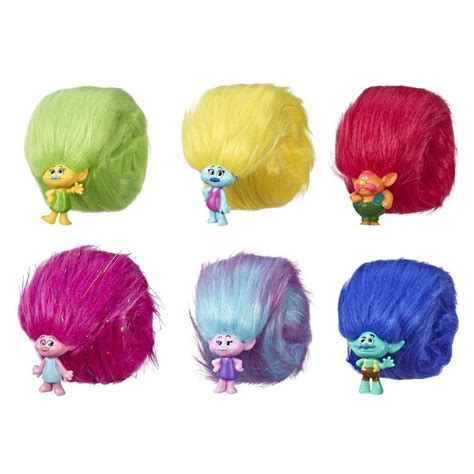 buy dreamwork trolls hair huggers surprise hug doll pack  mighty