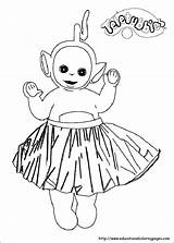 Teletubbies Coloring Dipsy Pages Getcolorings sketch template