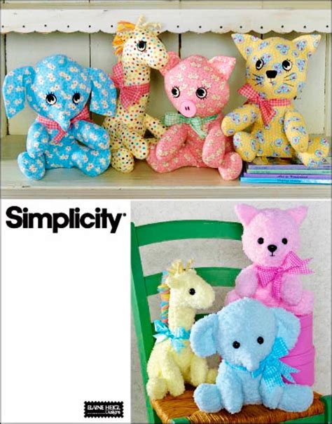 stuffed animals pattern easy  piece stuffed animal pattern