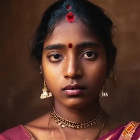 portrait   tamil girl  craiyon