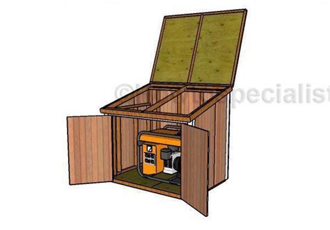 generator enclosure plans diyshed generator shed shed