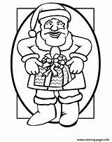 Santa Claus Coloring Christmas Pages Printable Kids Fun sketch template