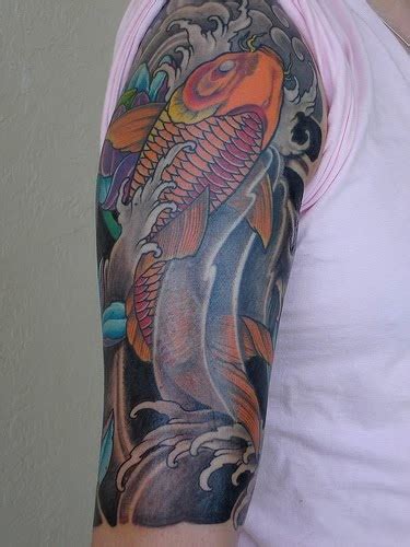 tatuirovki foto katalog iaponska riba koi cvetvart rakav