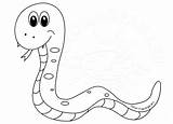 Snake Clipart Cute Coloring Clipground sketch template