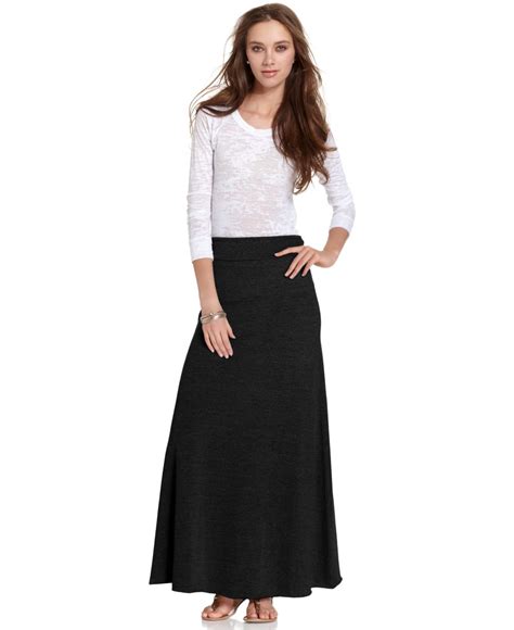 alternative apparel   maxi skirt  black lyst