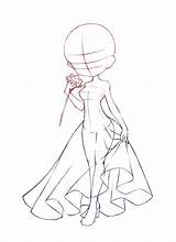 Base Drawing Chibi Drawings Girl Body Sketch Dress Manga Sketches Deviantart Bases sketch template