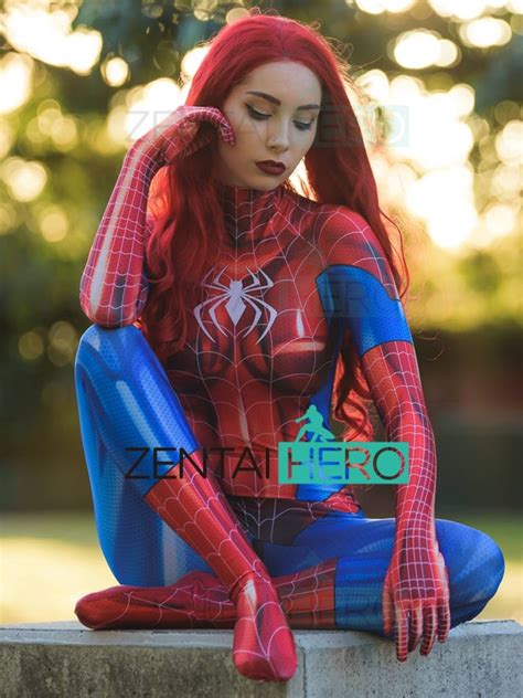 3d printed mj jamie spiderman cosplay costume mary jane spidergirl