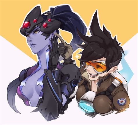Tracer Teases Widowmaker Overwatch Lesbians Sorted By Position