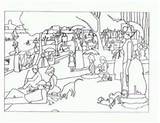 Seurat Georges Elemental Handouts sketch template