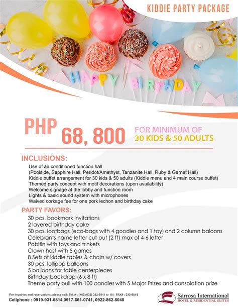 affordable kiddie party package  cebu city