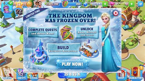 disney magic kingdoms  frozen  holiday update toucharcade