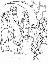 Palm Sunday Coloring Jesus Pages Easter Jerusalem Gate School Donkey Through Christian Colouring Pasen Palmsonntag Kids Color Into Sheet Colorluna sketch template