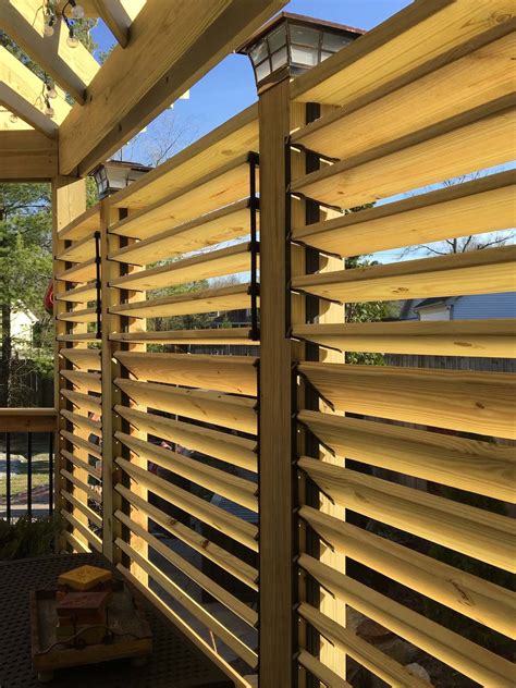 louvered deck railings  partial privacy  matthew