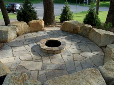 superior fire pit ideas boulders   fire pit backyard outdoor