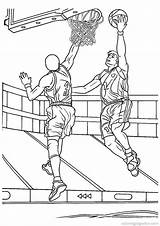 Basketball Pages Color Printable Kids Fun Activity sketch template