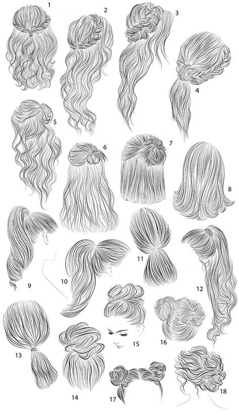 girl hair drawing ideas  references beautiful dawn designs
