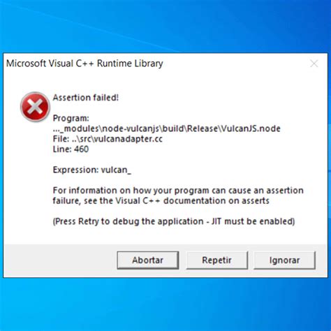 microsoft visual  runtime library error windows  mcgagas