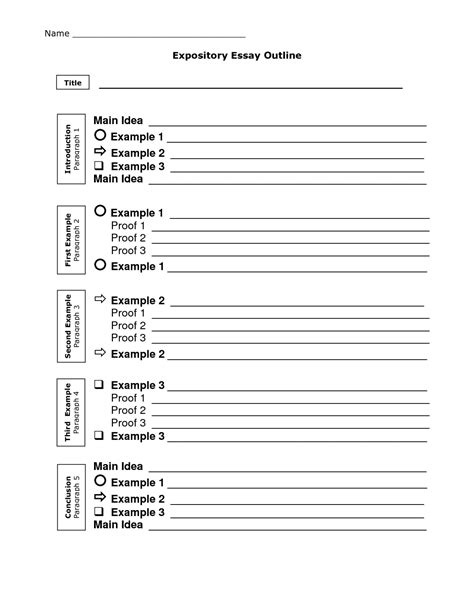 essay  paragraph template  elementary students printables
