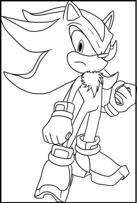 sonic shadow character coloring pages  kids fax printable sonic