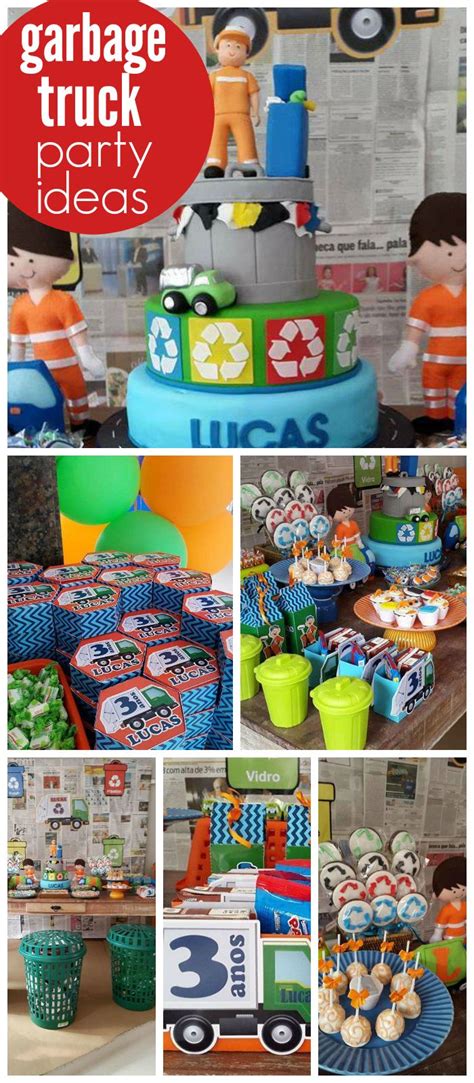 images  garbage truck party  pinterest themed birthday