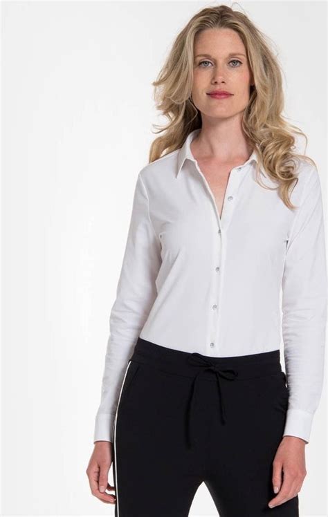 bolcom witte blouse van je mappelle dames travelstof maat xl  maten beschikbaar