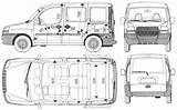 Doblo Fiat Blueprints Car Minivan 2001 Cars Blueprint Templates Choose Board sketch template