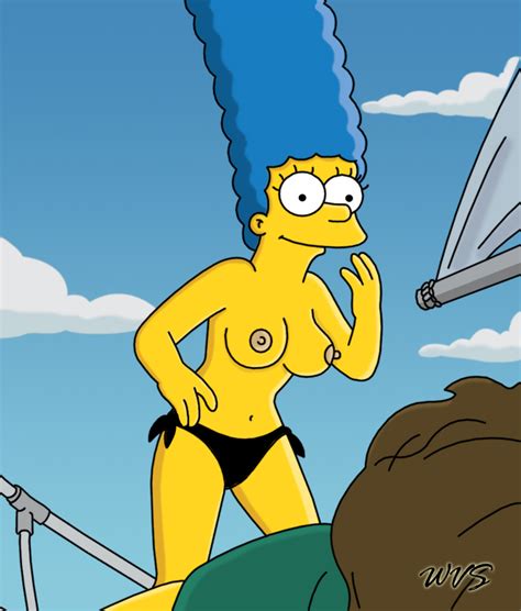 08 marge topless on boat 3 by wvs1777 d3c4vhj the simpsons gallery sorted by position