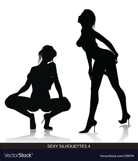 sexy silhouettes royalty free vector image vectorstock