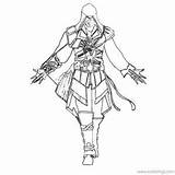 Creed Assassin Ezio Altair Xcolorings sketch template