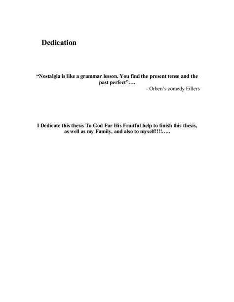 dedication sample  term paper   write dedication page