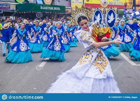 2019 sinulog festival editorial photography image of