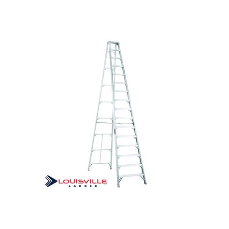 louisville ladder  foot aluminum step ladder modern electrical