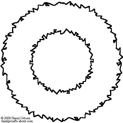 christmas wreath clipart outline   cliparts  images