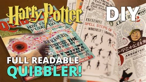 diy quibbler full readable magazine muggle magic