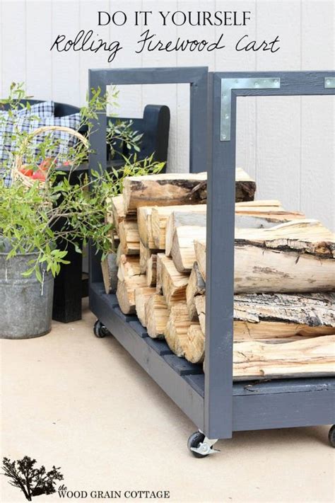 easy diy outdoor firewood racks
