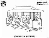 Daniel Tiger Coloring Pages Neighborhood Kids Printable Trolley Printables Sid Kid Science Birthday Color Print Pbs Colouring Train Sheets Party sketch template