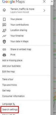 google maps de valuta wijzigen voor het land dat  bezoekt