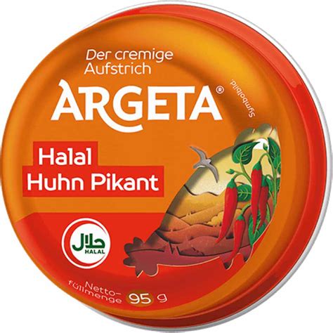argeta huhn aufstrich pikant halal  lebensmittel sonderpostende
