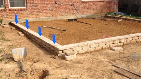 build  paver patio   slope paver patio slope wall fix