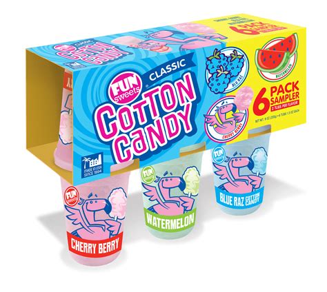 fun sweets cotton candy sampler oz walmartcom