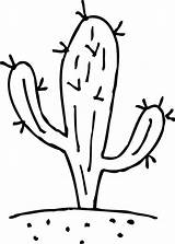 Cactus Coloring Saguaro Drawing Pages Prickly Pear Getdrawings Barrel Getcolorings Line Clipartmag Draw sketch template
